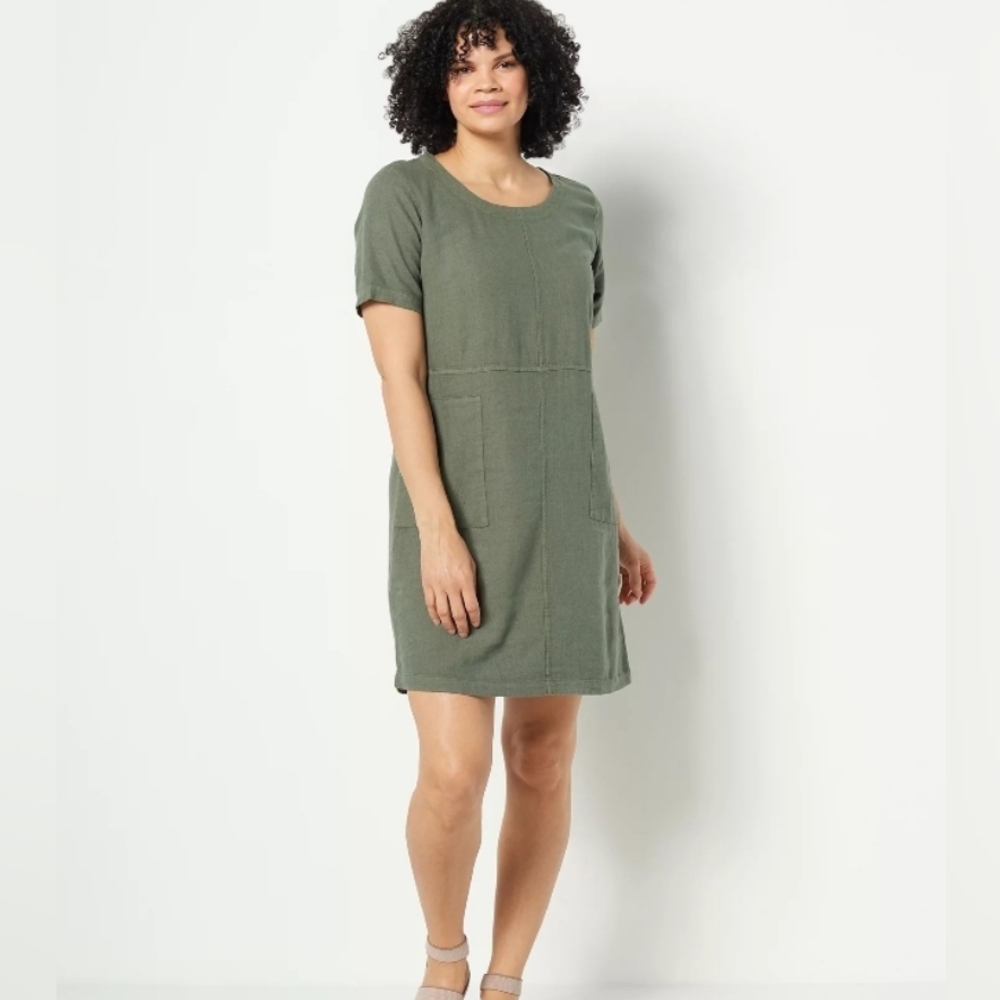 NWT Olive Dress with pockets